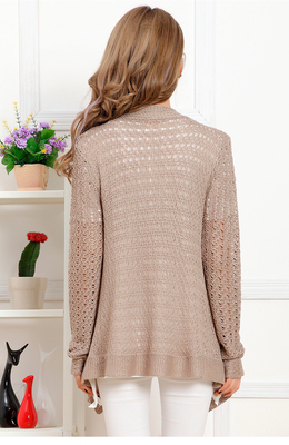 2014春夏爆款镂空不规则波浪边开衫 宽松时尚新风尚